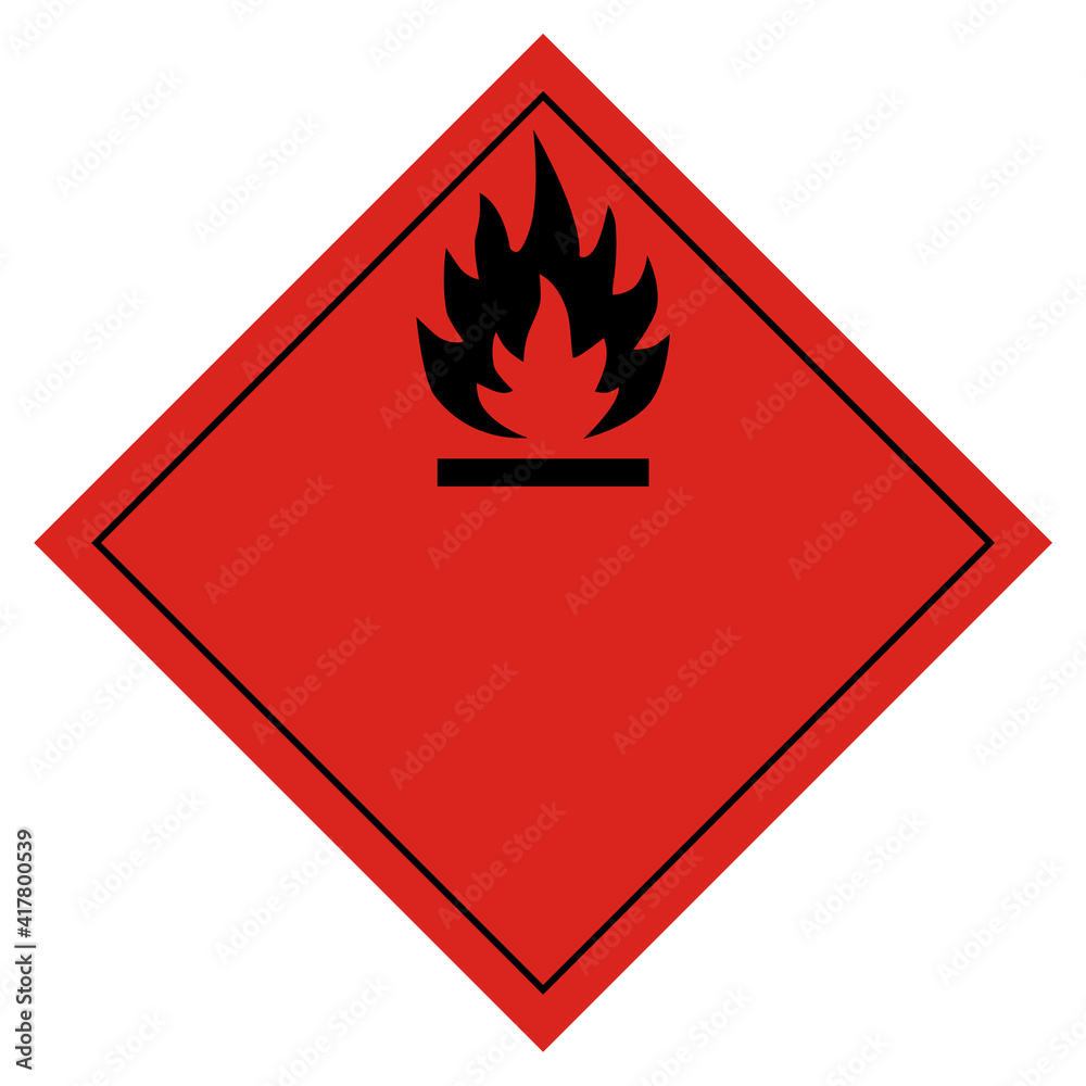 Wall mural flammable transport vector