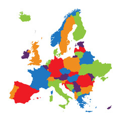 Europe map vector