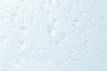 water drops on glass