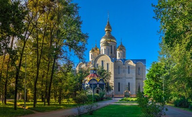 Fototapeta na wymiar St. Michaels Cathedral in Cherkasy, Ukraine