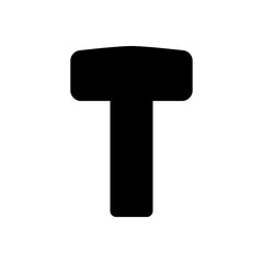 hammer icon solid style vector