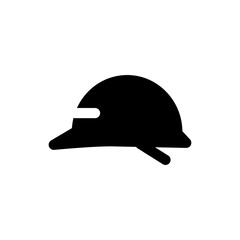 helmet icon solid style vector