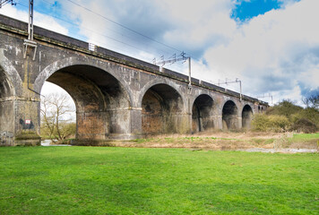 Haversham Viaduct, taking the railway over the River Ouse in Milton Keynes