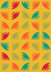 Abstract Geometric Pattern generative computational art illustration