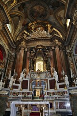 Fototapeta na wymiar Napoli – Abside della Chiesa del Gesù Vecchio