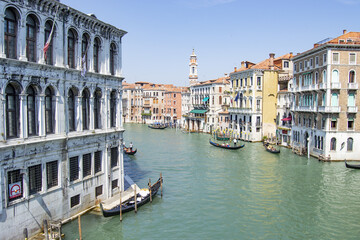 Venice canals by day. Tourism in Italy.