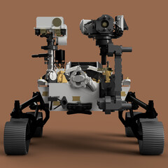 Mars robot perseverance 3d rendered illustration