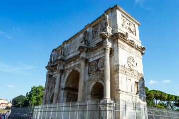 ruins of the Roman Forum in the city of Rome, Italy.