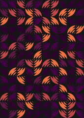 Fototapeta premium Abstract Geometric Pattern generative computational art illustration