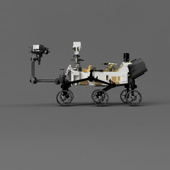 Mars robot perseverance 3d rendered illustration