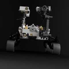 Mars robot perseverance 3d rendered illustration