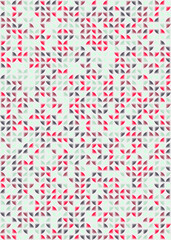 Abstract Geometric Pattern generative computational art illustration
