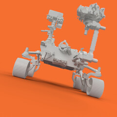 Mars robot perseverance 3d rendered illustration