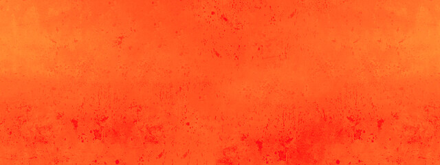 Abstract orange red painted watercolor painted paper texture background banner panorama	