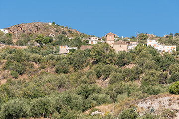 Fototapeta na wymiar Village in southern Spain on a mountainside