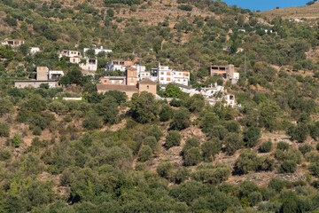 Fototapeta na wymiar Village in southern Spain on a mountainside
