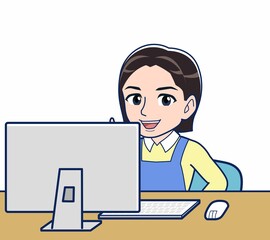 保育園で働く女性