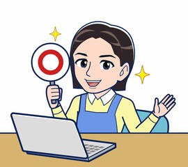 保育園で働く女性