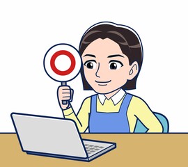 保育園で働く女性