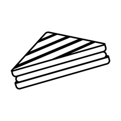 Sandwich icon isolated on white background