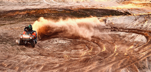 Cross-country quad bike race, extreme sports © 6okean