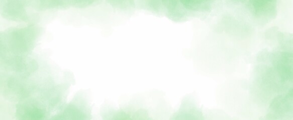 Light green watercolor background hand-drawn	
