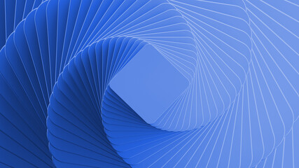 3d render, abstract minimal blue geometric background with blank rhombus card