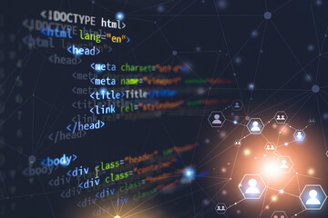 web front-end deleloping coding background