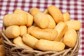 Traditional Colombian gastronomy of achiras del huila snacks.