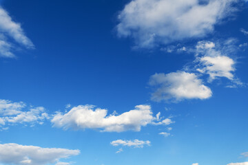 Naklejka na ściany i meble .Blue sky with clouds. Sky background