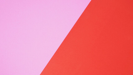 Red color and pink color paper for background.