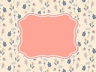 キュートな花柄パターン