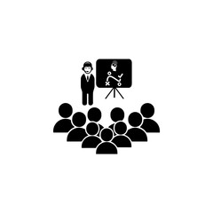 Business plan strategy icon vector