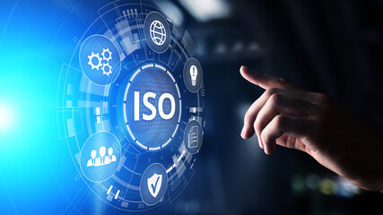 ISO standards quality control assurance warranty business technology concept.