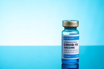 Coronavirus vaccine with medical health care concept