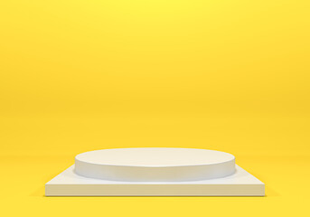 Abstract podium for producrt display. background product stand presentation 3d rendering. Premium Photo
