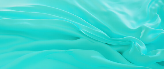 3d render of light green cloth. iridescent holographic foil. abstract art fashion background.