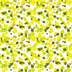 Abstract background, yellow and green spots. Procreate background illustration