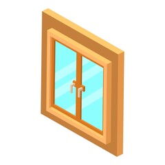 Modern window icon. Isometric illustration of modern window vector icon for web