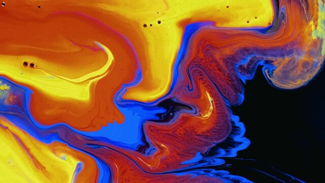 4K footage, Abstract  ink painting background, Mixture of acrylic paints,    marble abstract fluid art pattern, Luxury colors Slow motion shot, 4K Footage Inkscapes concept,
