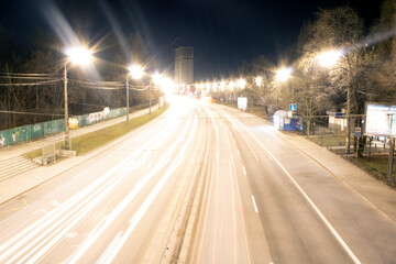 night traffic at night