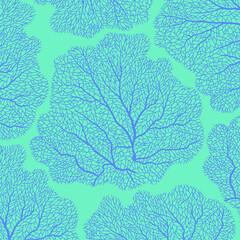 바다속 산호초 패턴, 벡터 일러스트