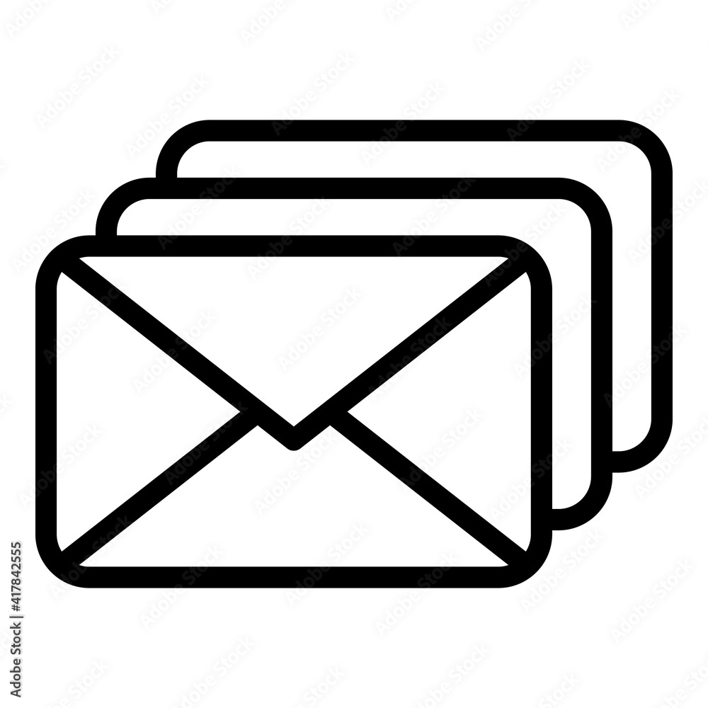 Poster support letters icon. outline support letters vector icon for web design isolated on white backgroun