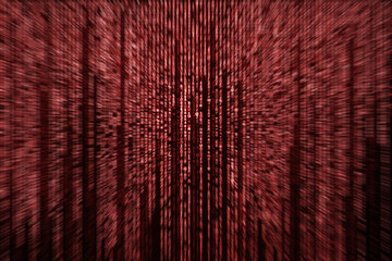 Abstract red cyberspace wallpaper. Html or binary code and computer technology, hacker, firewall, concept.
