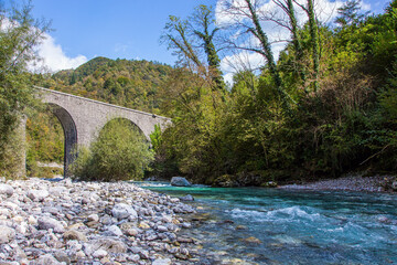  Bridge over the Idrija river