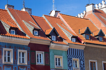Poznan. Market square on a sunny day.