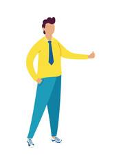 elegant businessman worker