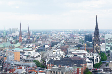 Rooftop view of Hamburg, Germany