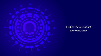 Futuristic digital technology background . Abstract background with gears . Engineering machine vector illustration .   