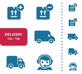 Delivery, Shipping, Transportation Icons